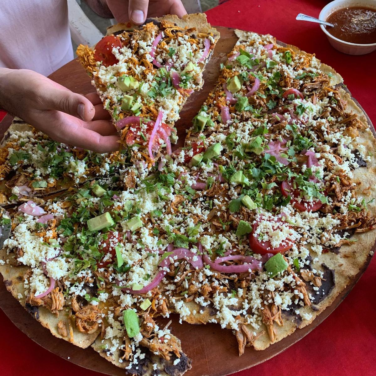 Pishul, conocida como 'la pizza tabasqueña'