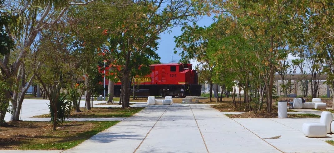 Parque La Plancha, antigua Estación de Ferrocarriles en Mérida
