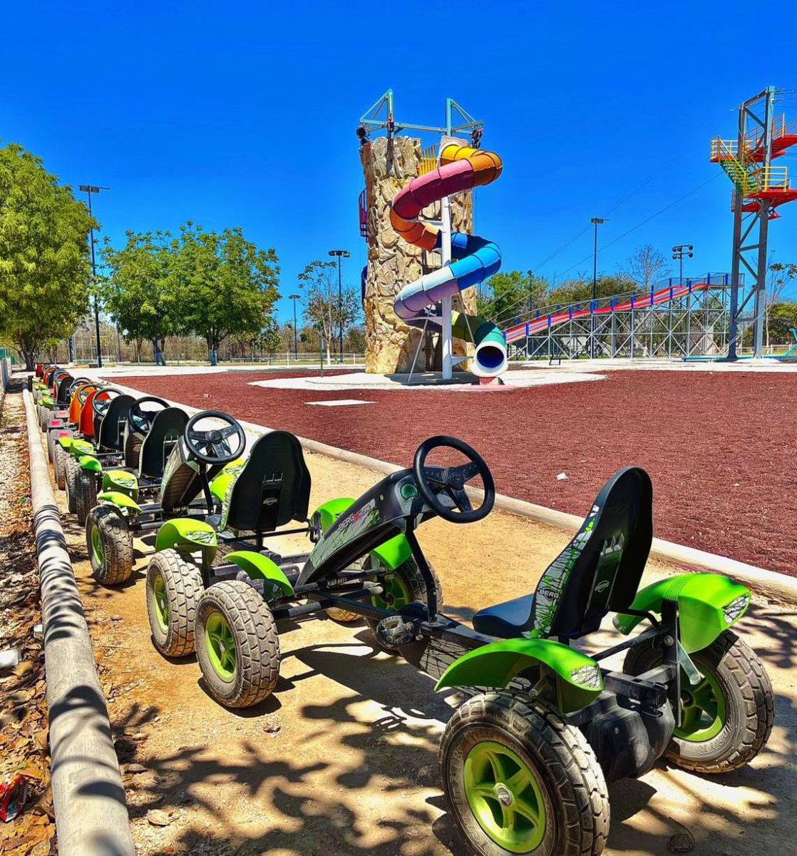 Pista de Go Karts en la Unidad Deportiva Henry Martín en Mérida Yucatán