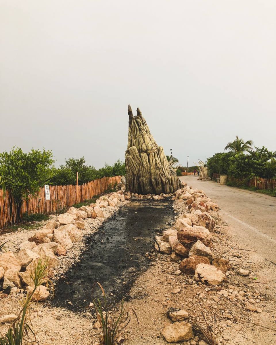 Recreación del impacto del meteorito en el Sendero Jurásico 