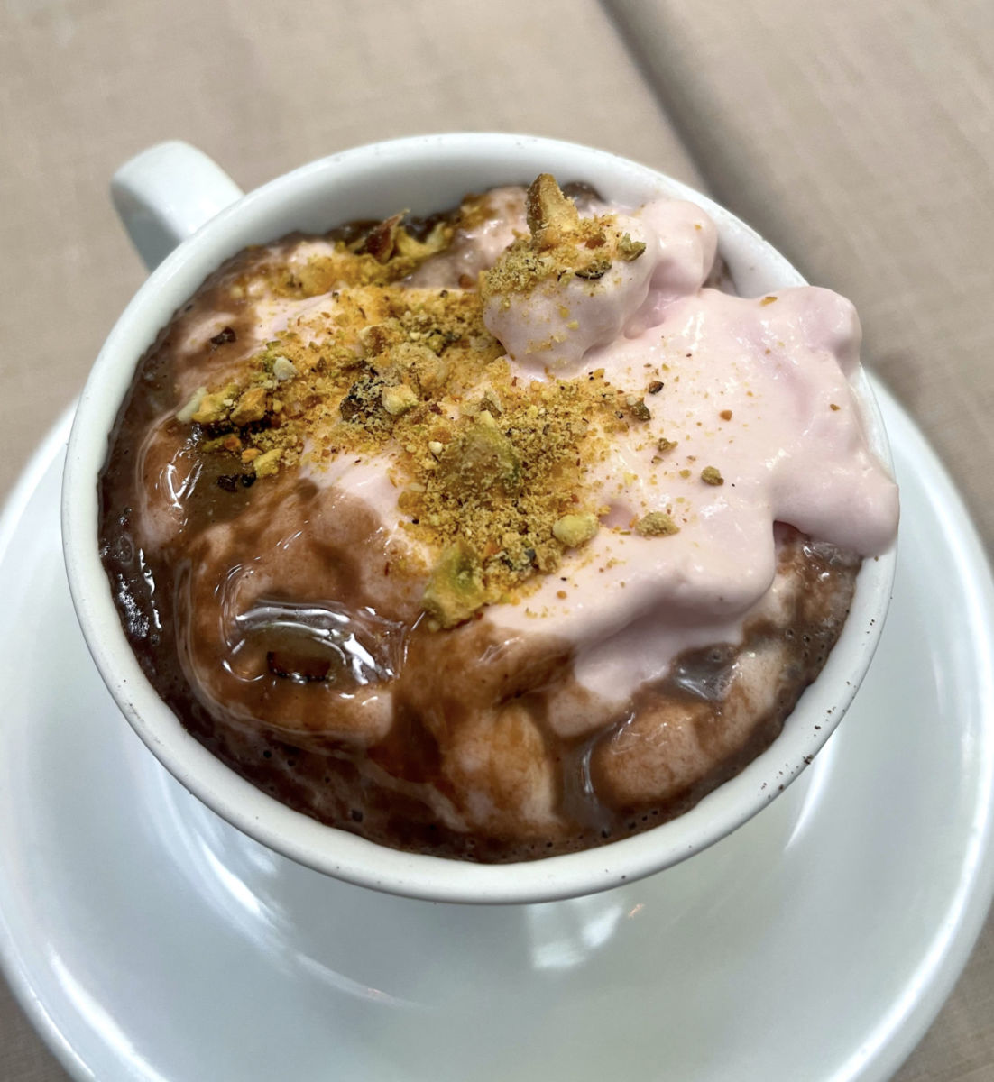 Chocolate chiapaneco en el Restaurante Sonia