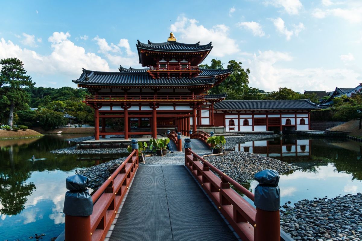 Phoenix Hall del templo Byodo-in, Uji. 