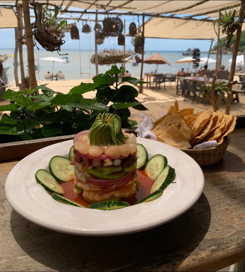 En Yelapa, Jalisco los restaurantes tienen un menú de pescados y mariscos frescos 