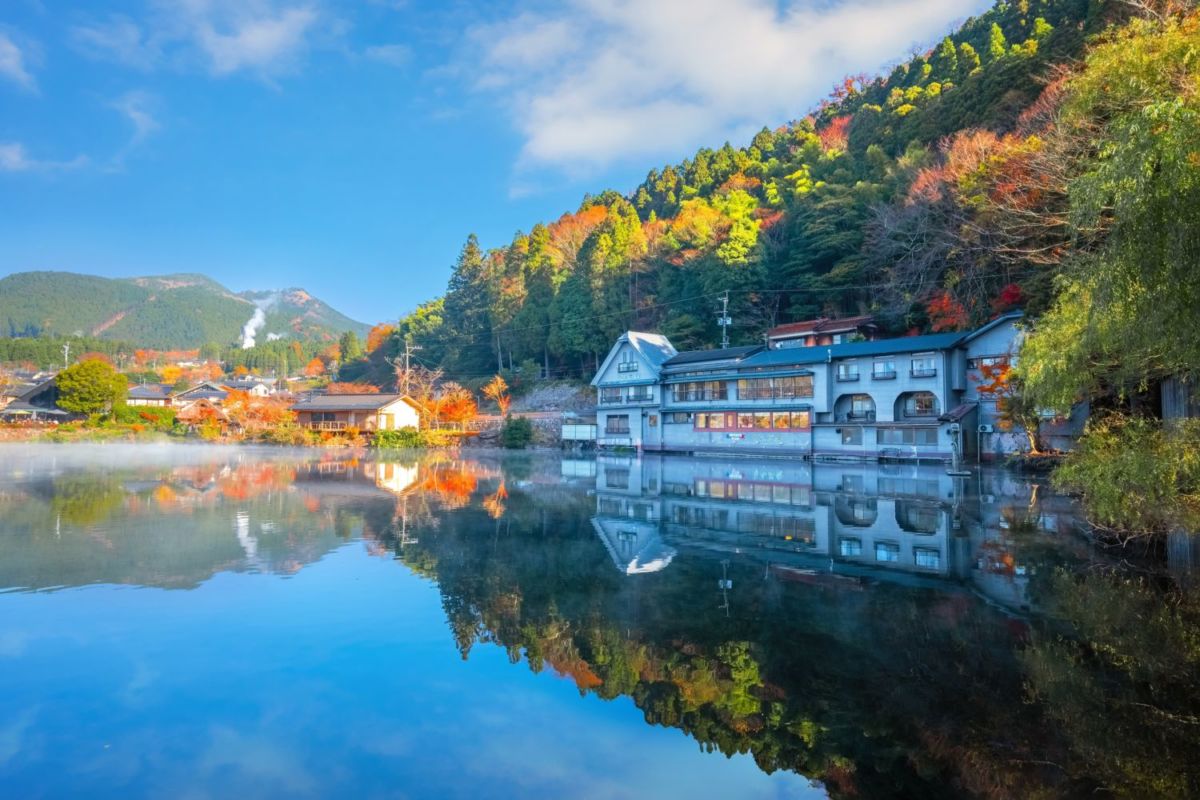 Yufuin se encuentra en la prefectura de Oita en la isla Kyushu
