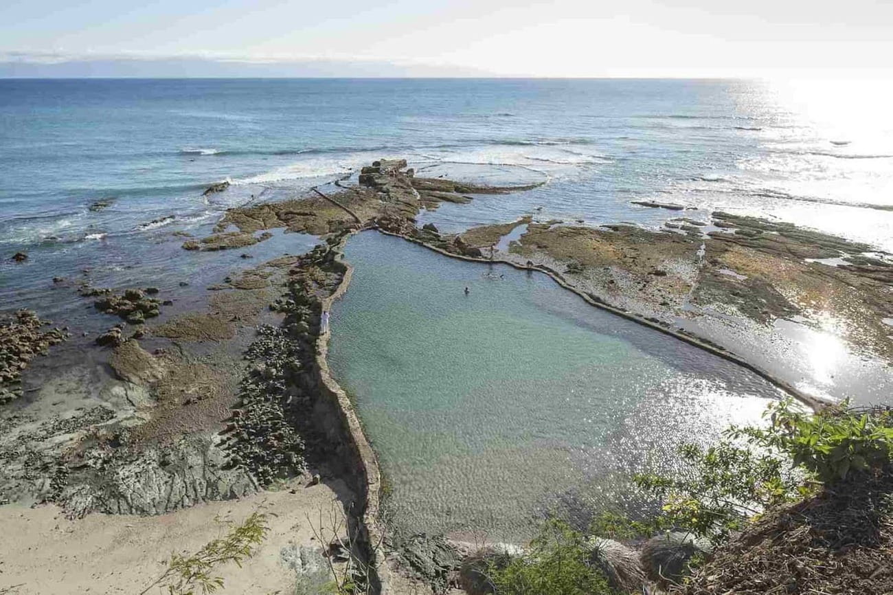 La peculiar alberca natural de agua