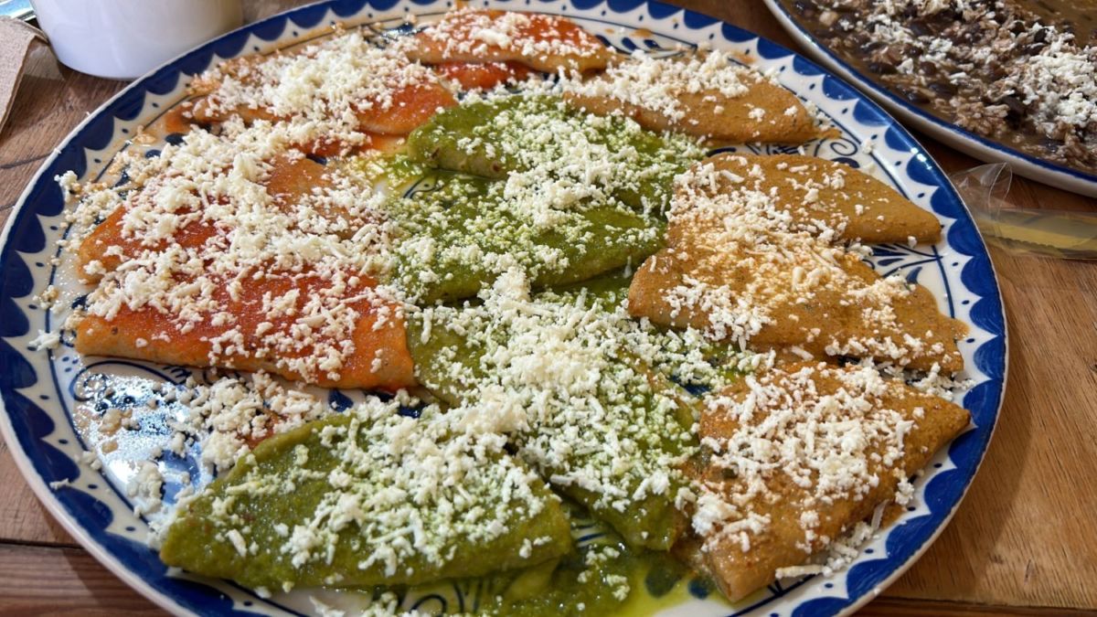Enchiladas potosinas.