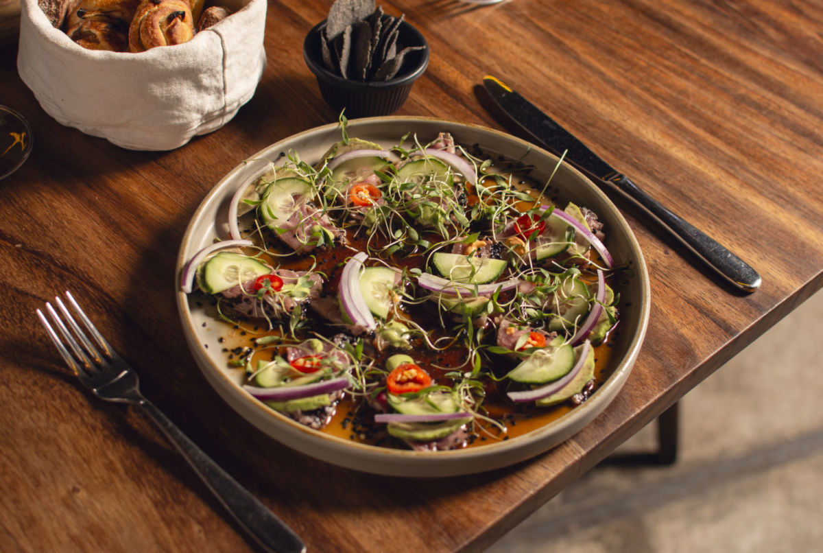 El menú de este restaurante argentino también inlcuye mariscos