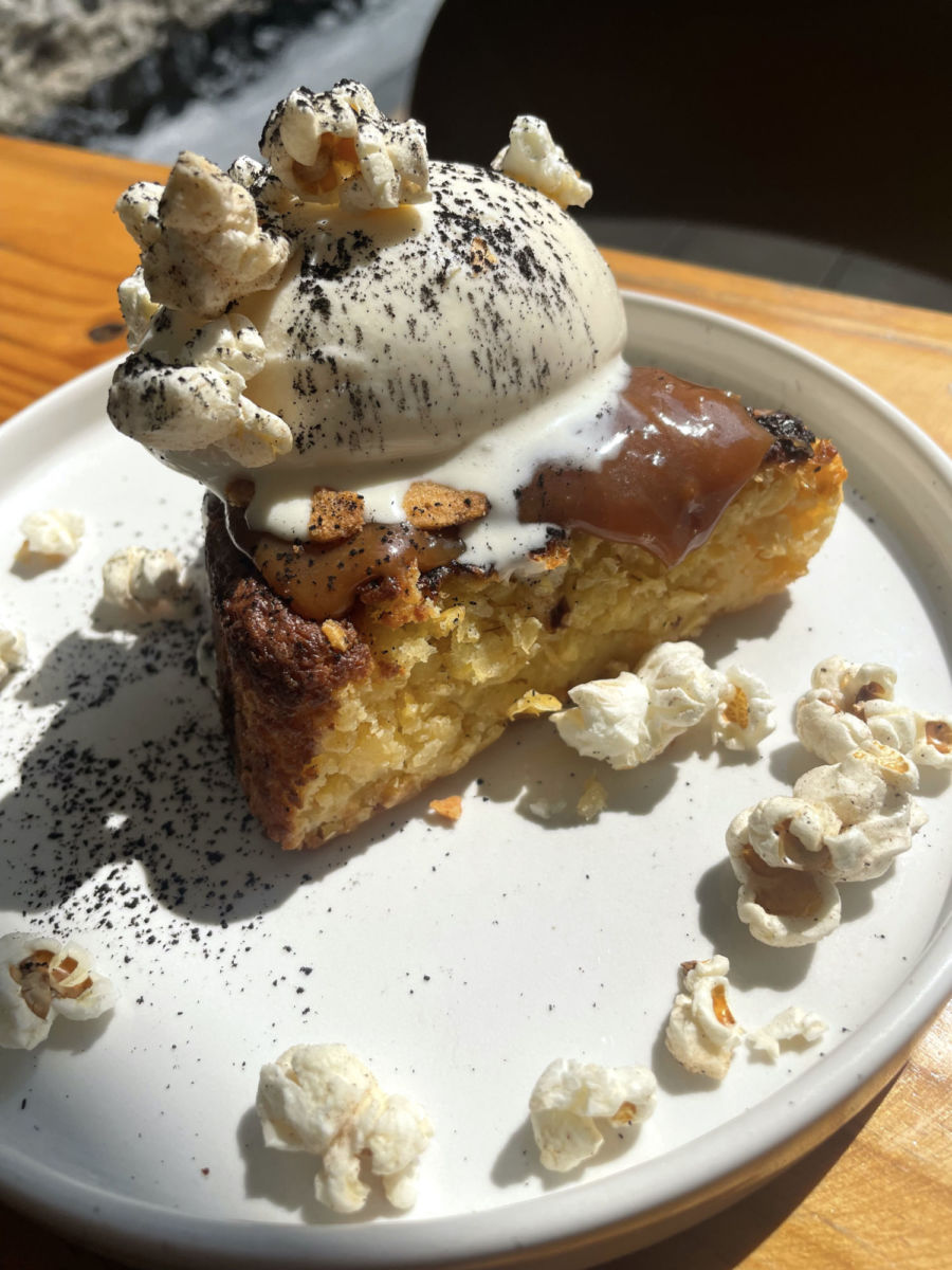 Pan de elote en el Restaurante Ajolote