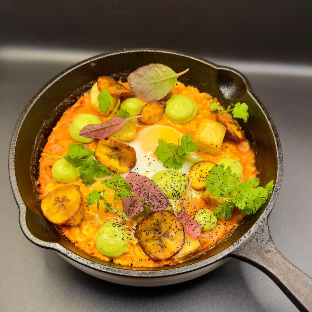 Huevos veracruzanos en el Restaurante Toque de Gracia