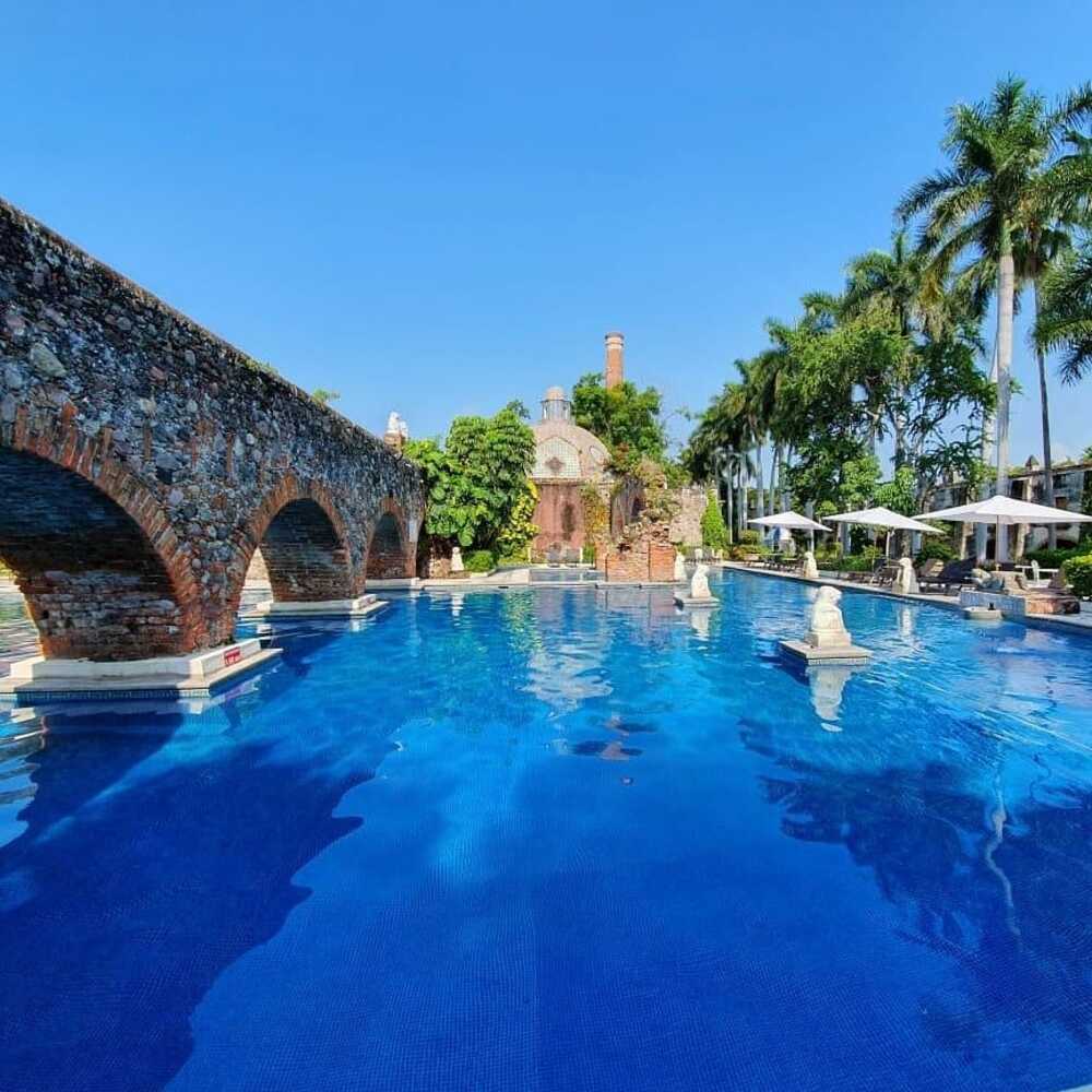 Piscina del Hotel Hacienda Vista Hermosa en Morelos 