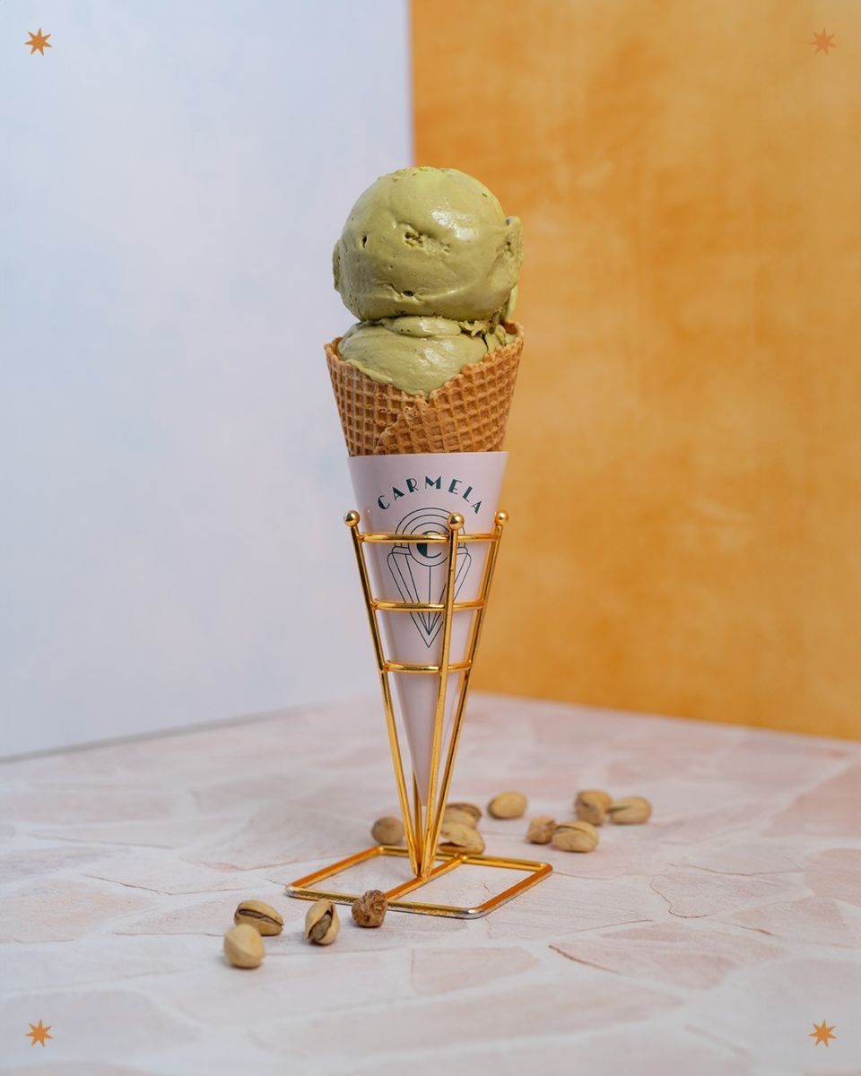 Helados Carmela también hace postres de pistache