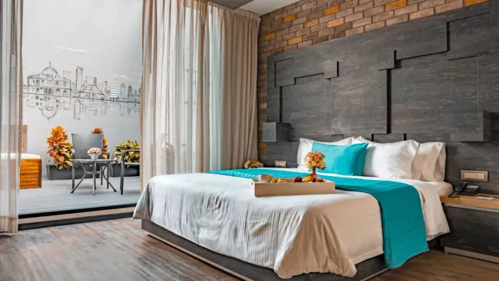 Suite del Hotel El Punto MX con jacuzzi