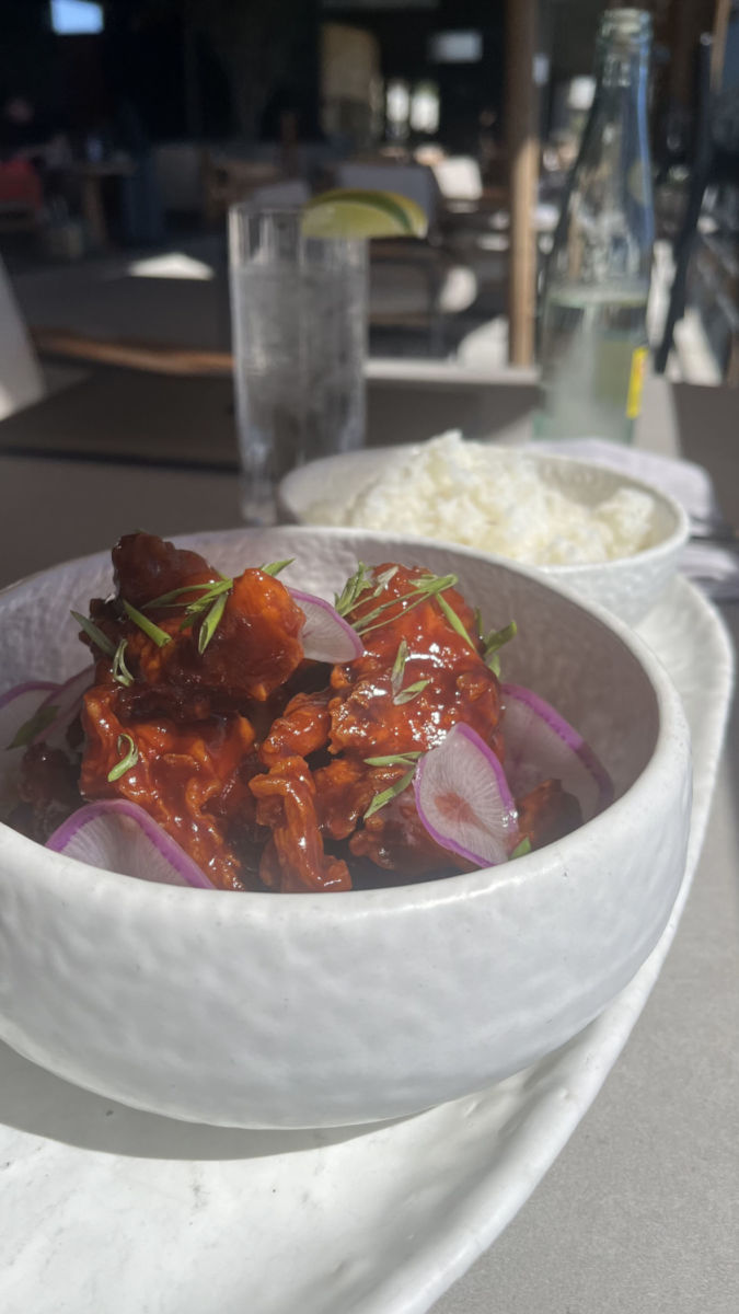 Pollo frito con barbecue coreano