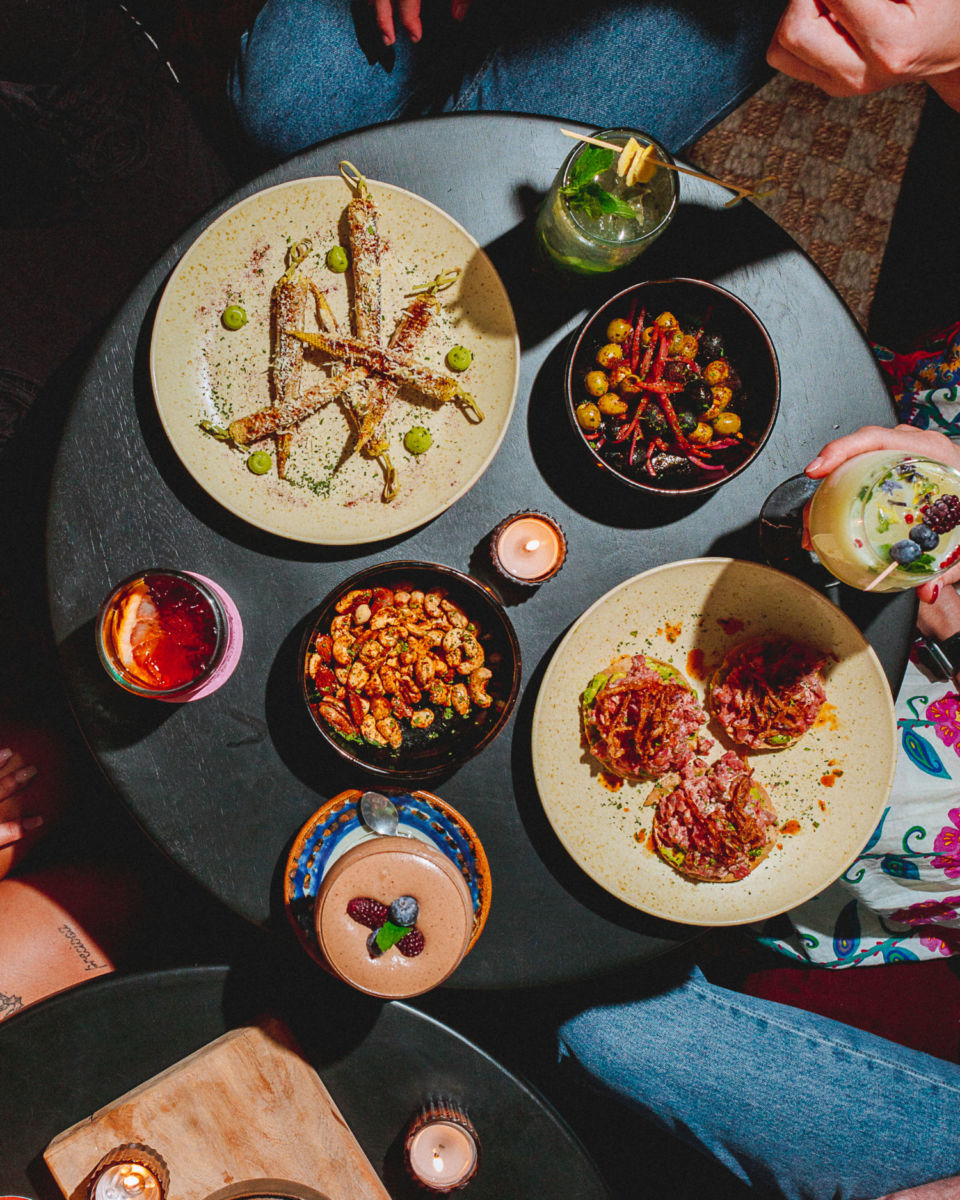 Menú de Lounge Fernando para maridar los cócteles