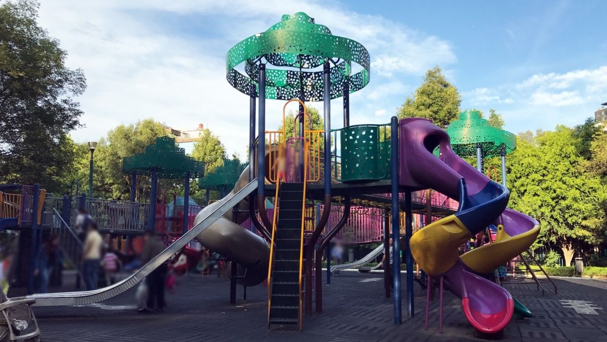 juegos infantiles en el parque lincoln de polanco