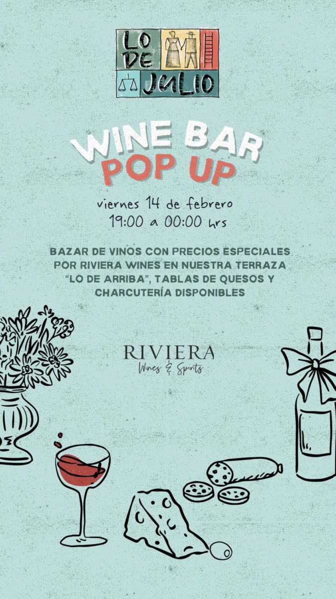 Lo de Julio celebra San Valentín con un Wine Bar Pop Up