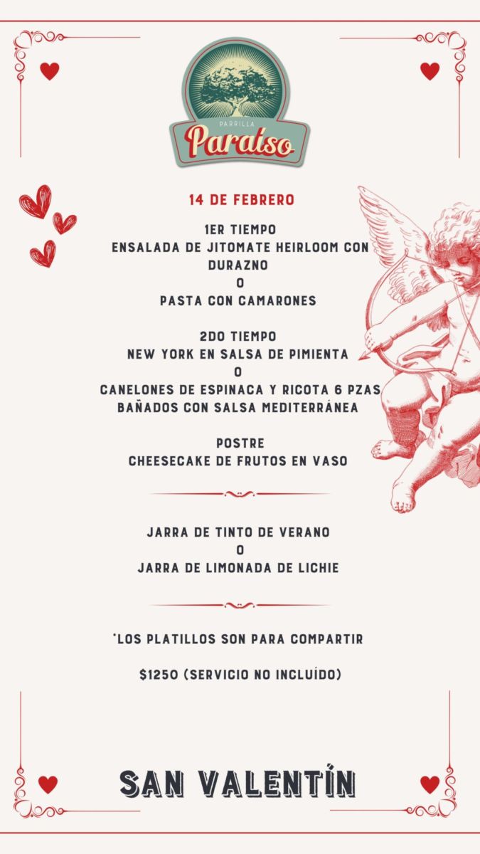 Parrilla Paraíso celebra San Valentín con una cena romántica bajo las estrellas