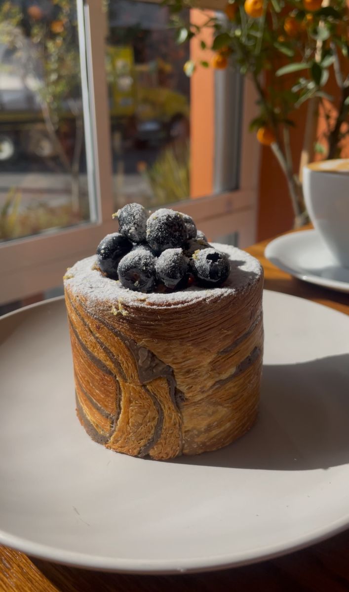 Maceta laminada de Blueberry con queso ricotta