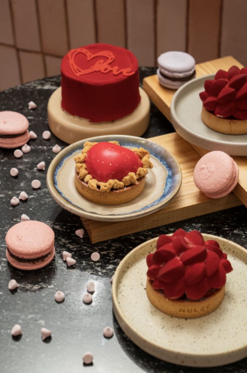 Rulce postres de San Valentín. 