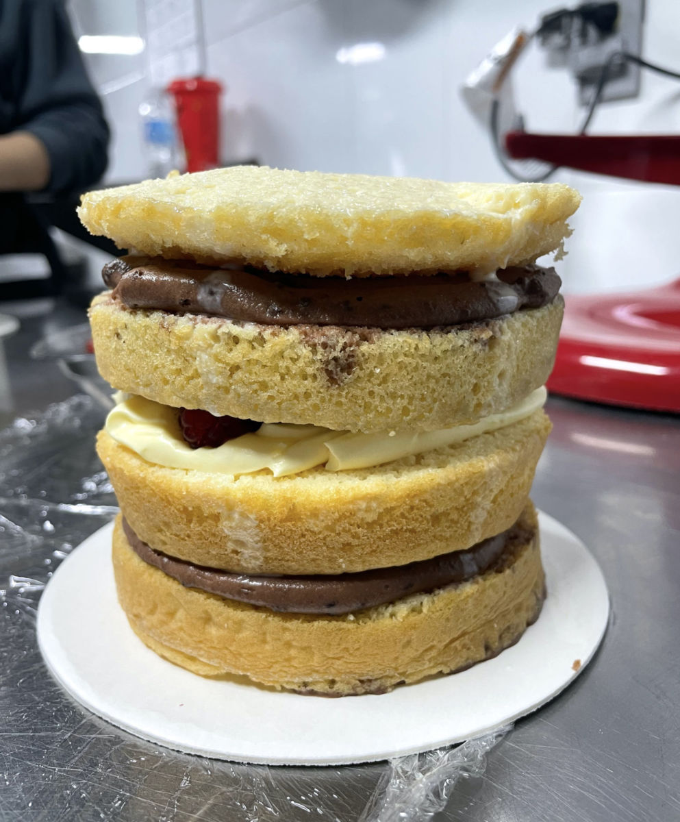 Bizcocho para un pastel de tres leches