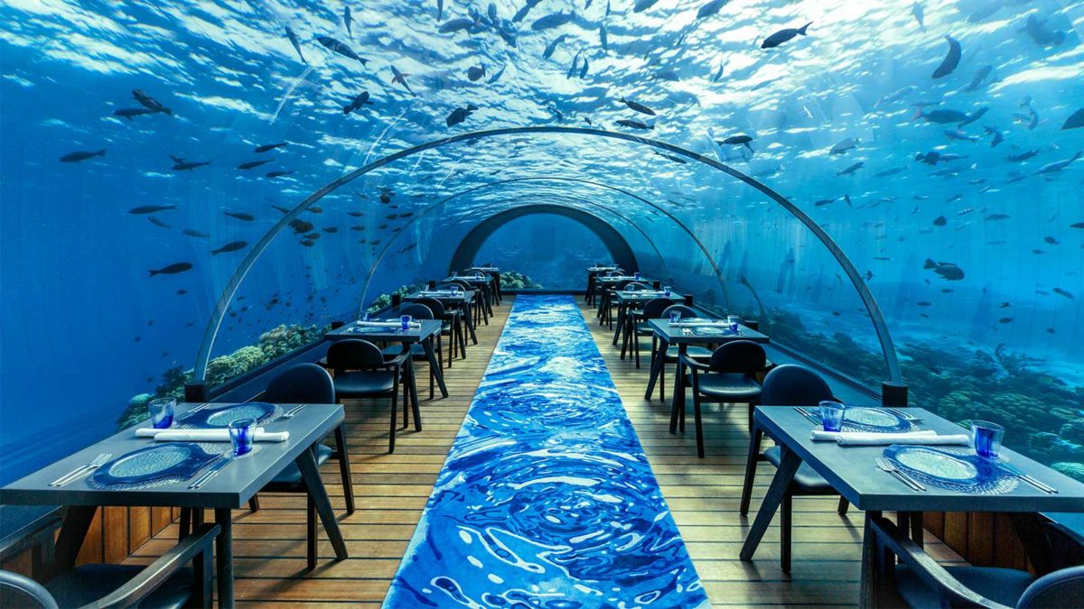 Restaurante 5.8 Undersea en Islas Maldivas
