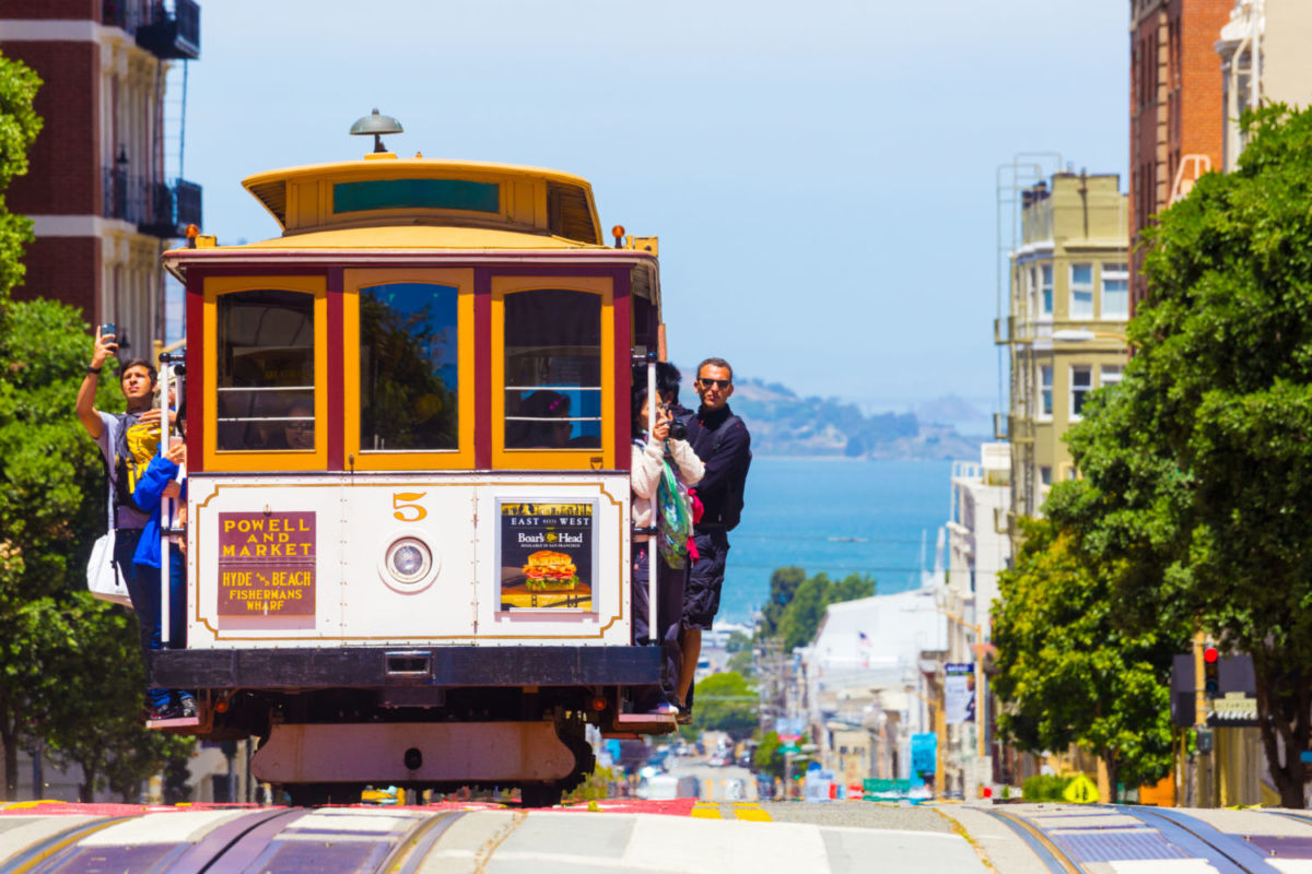 San Francisco cable car. 