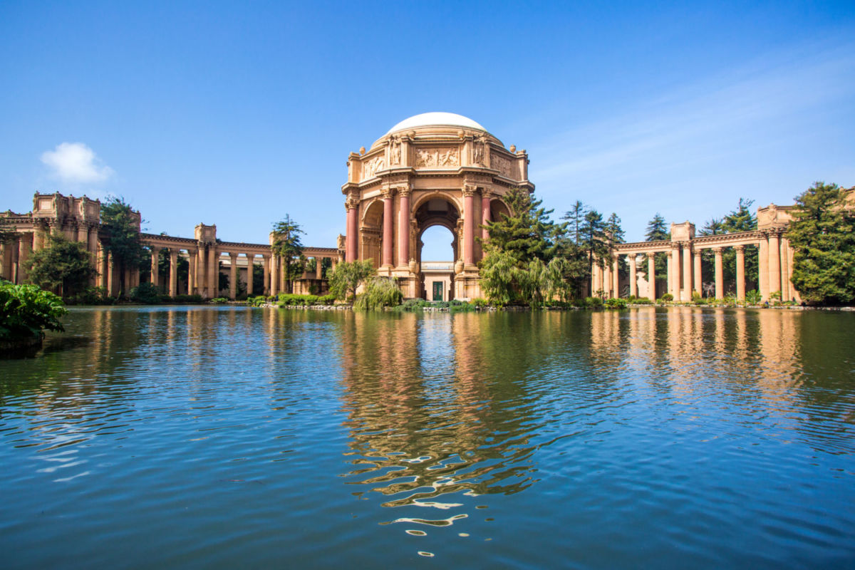 Palace of Fine Arts San Francisco. 