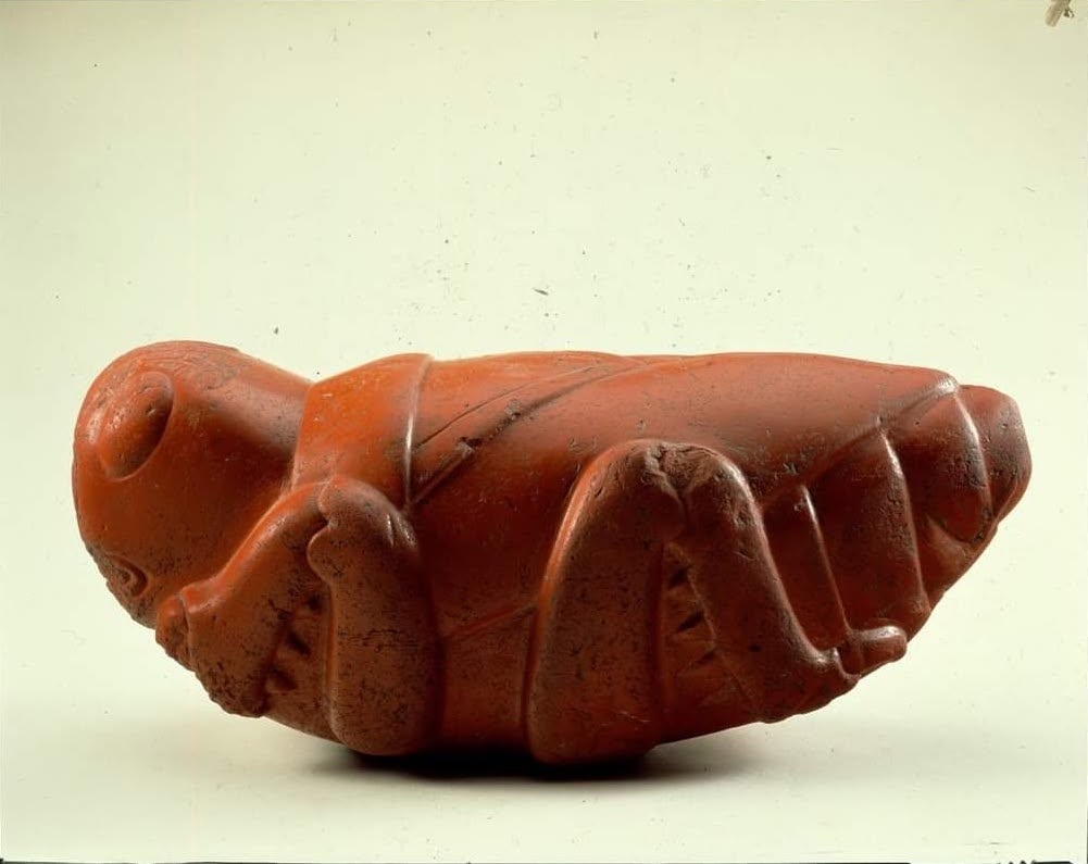 Chapulín de carneolita roja