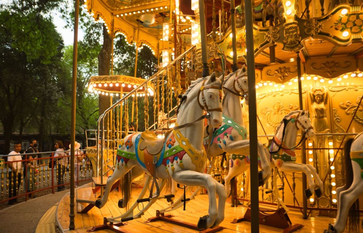El carrusel de Chapultepec se fabricó en Venecia