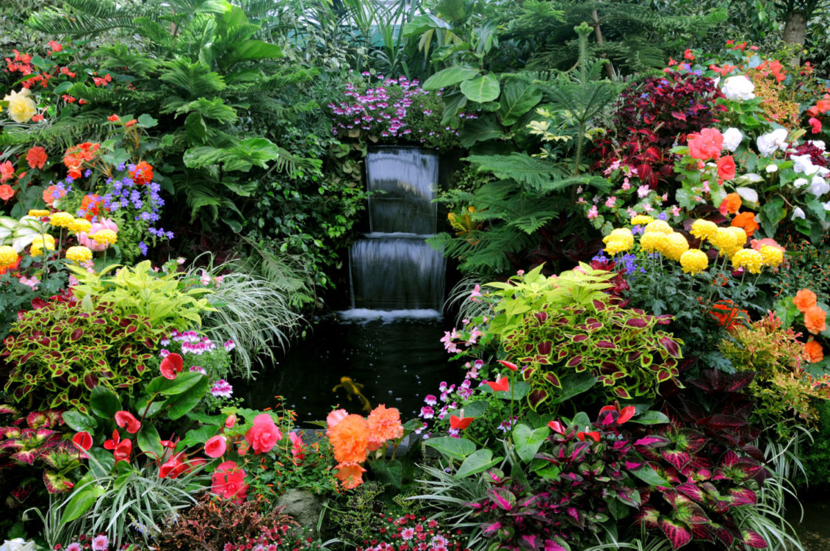 fuentes en butchart Gardens