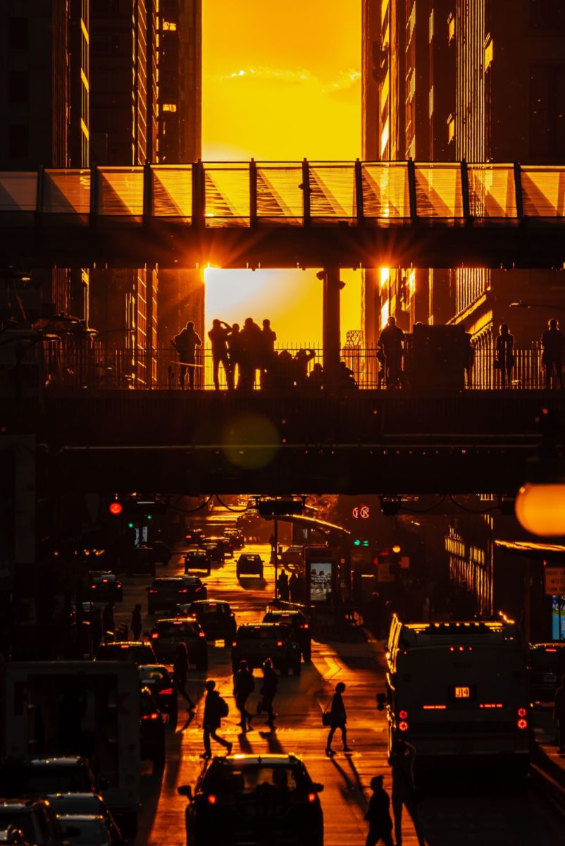 ES HOY: Chicagohenge, el fenómeno natural que ocurre cuando el sol se alinea con las calles de Chicago
