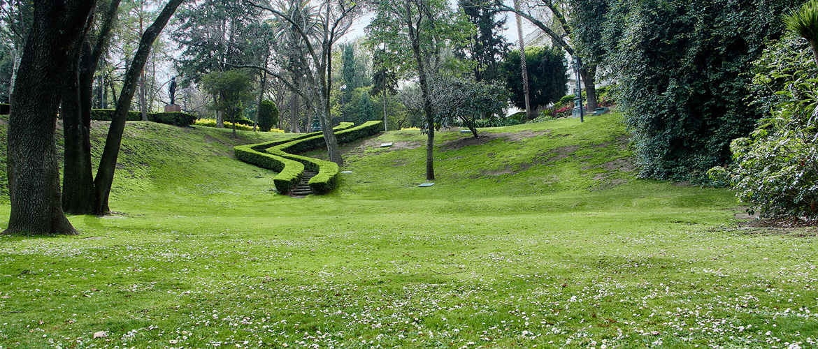 Hondonada, uno de los jardines del Complejo Cultural Los Pinos 