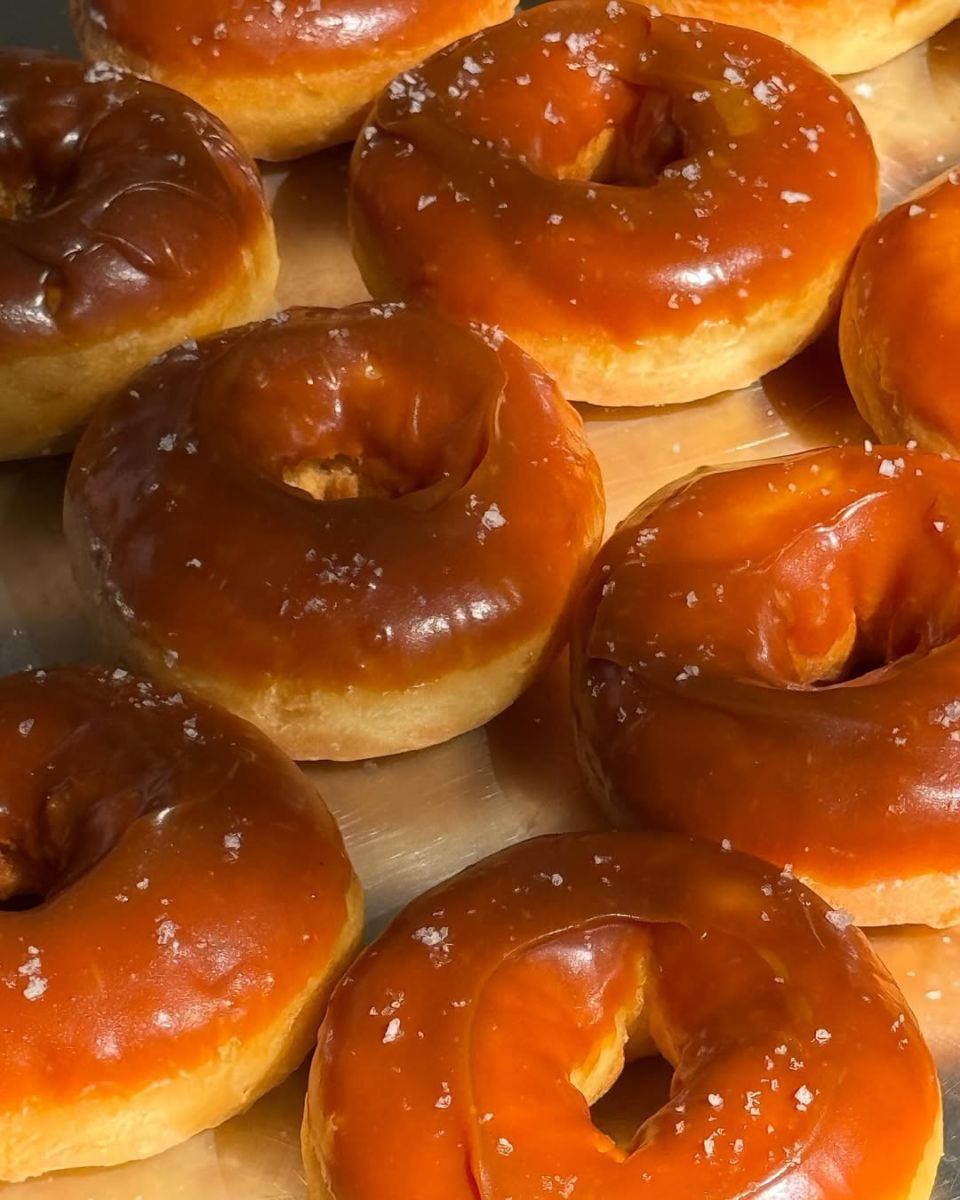 Donas con toffee y sal