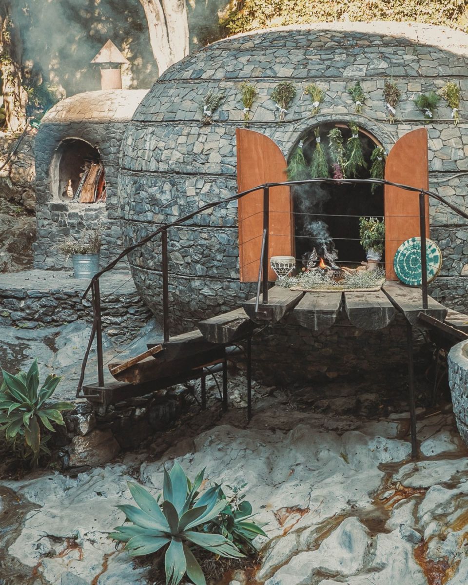 El temazcal es el corazón de El Santuario