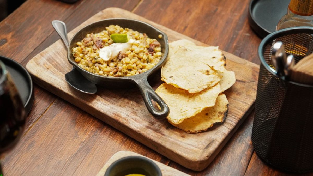 esquites con rib eye