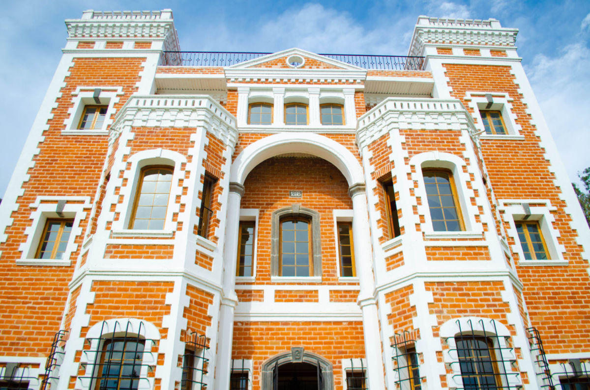 Close up del Castillo de Gillow en la Ex Hacienda-de Chautla