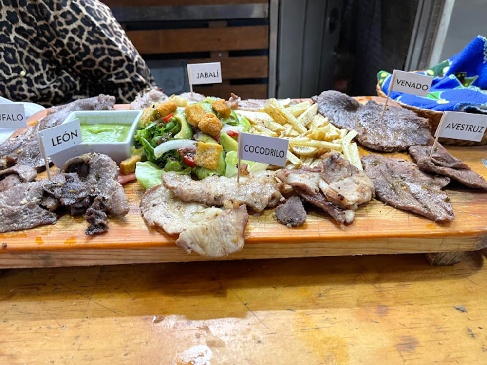 Carnes exóticas del Restaurante El Gran Cazador