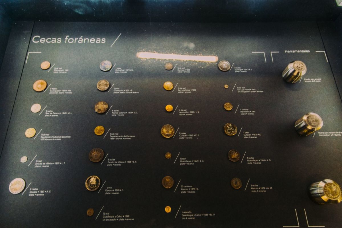 Colección de monedas en el Museo Numismático Nacional