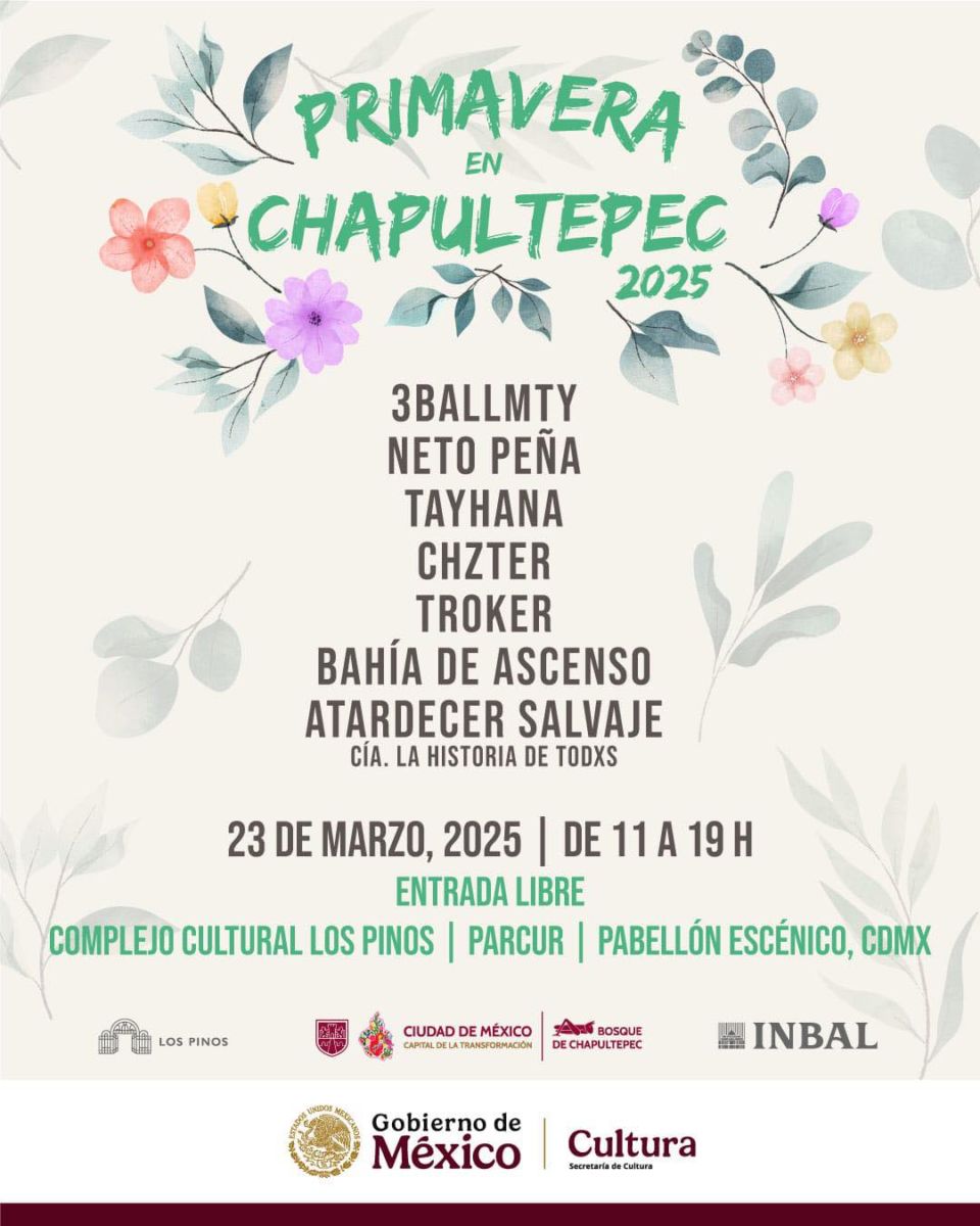 Cartel Oficial Primavera en Chapultepec