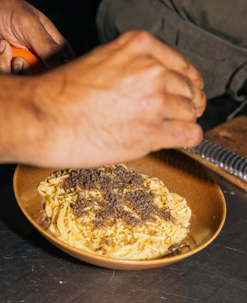 Pasta con trufa en la CDMX.
