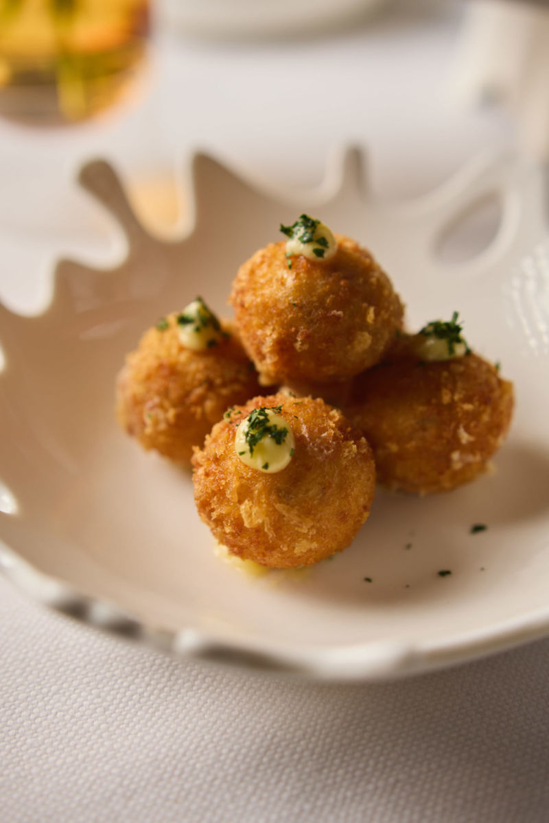 Croquetas de jamón ibérico en el Restaurante Amaral