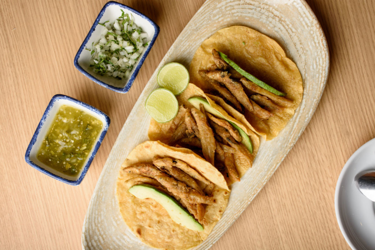 Tacos de charales en Testal