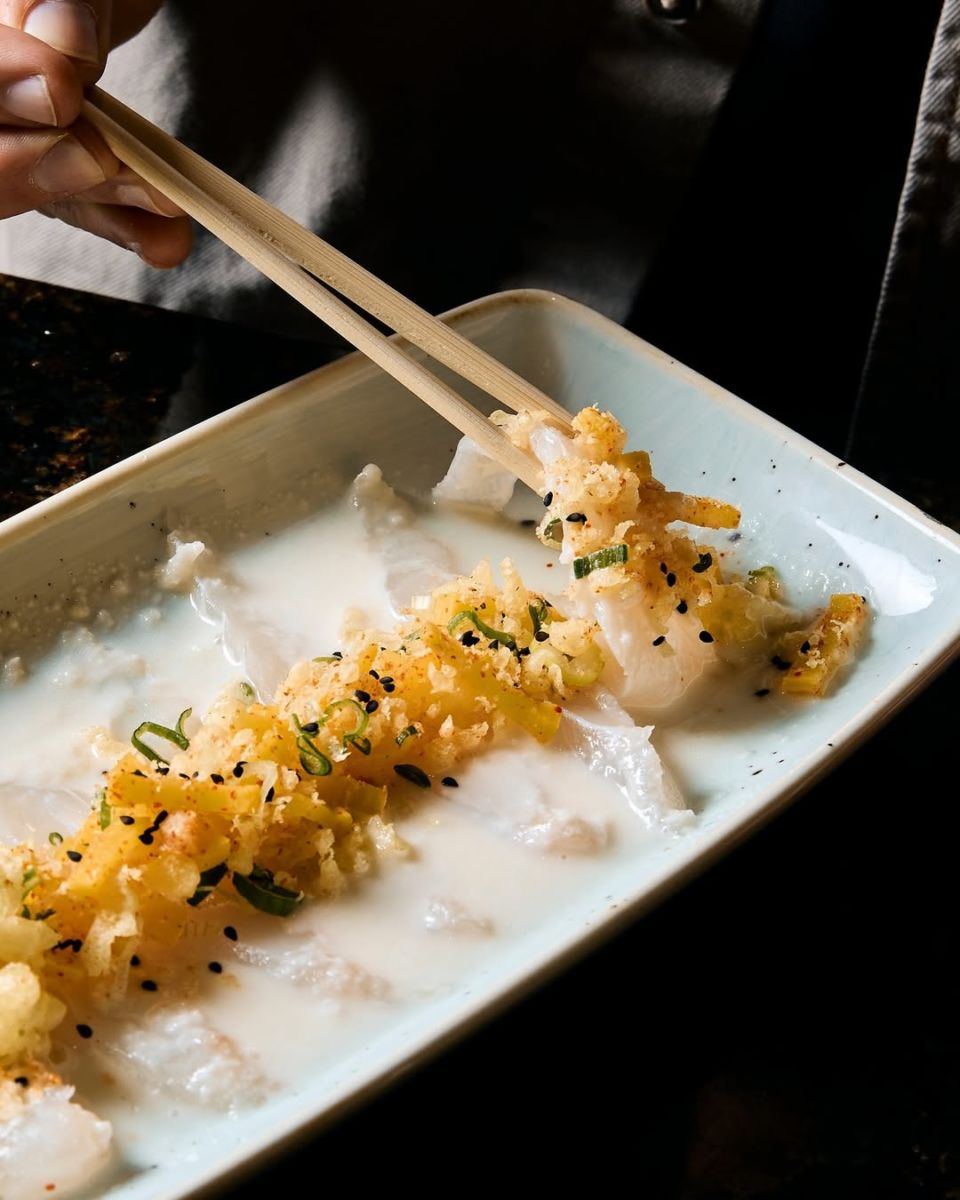 Tiradito de Robalo en Teppan Grill
