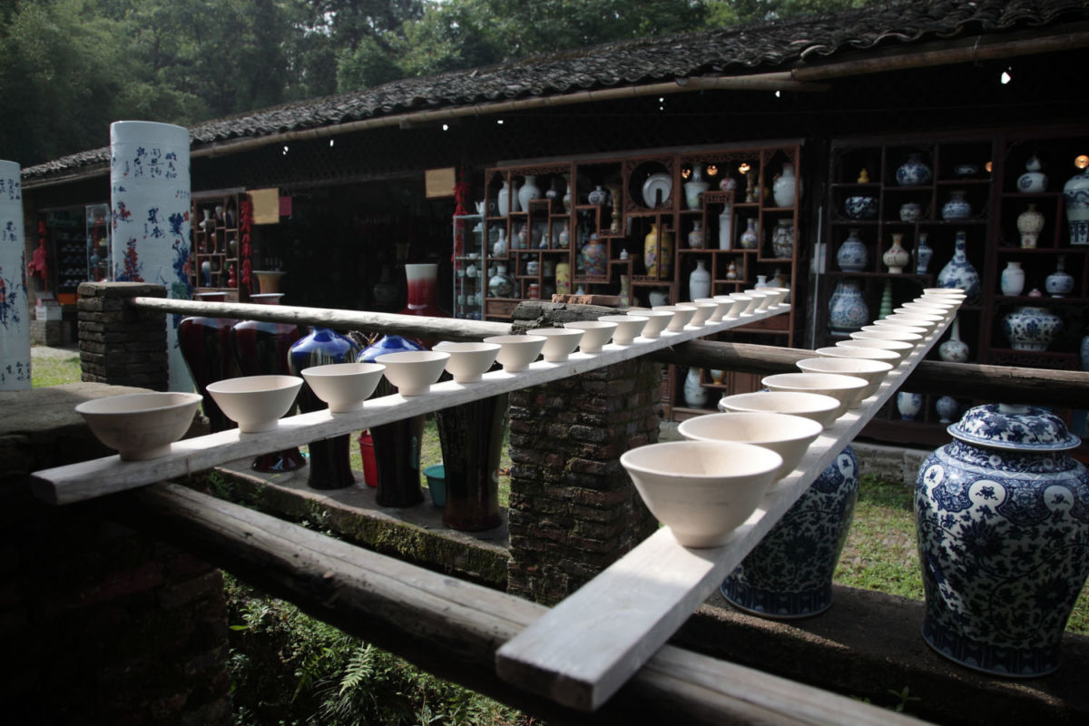 Taller de porcelana en Jingdezhen