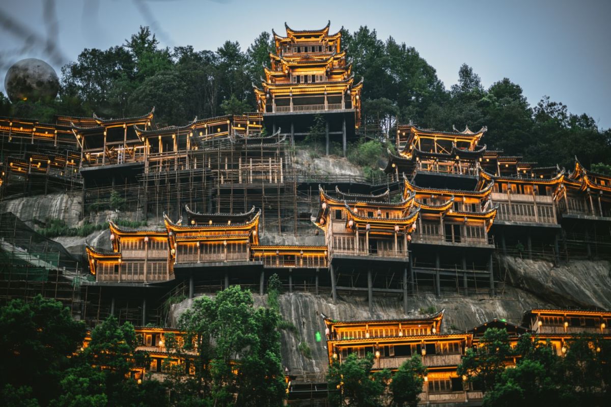Templo en el valle Wangxian