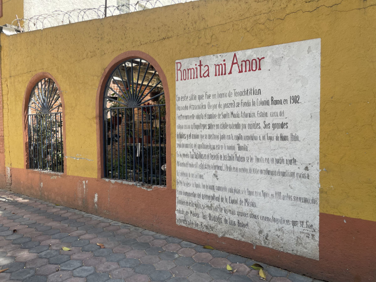 Inscripción del Barrio La Romita