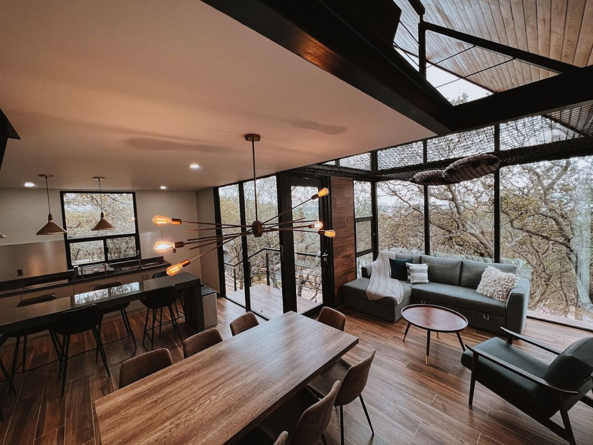 cabañas en medio de la naturaleza 