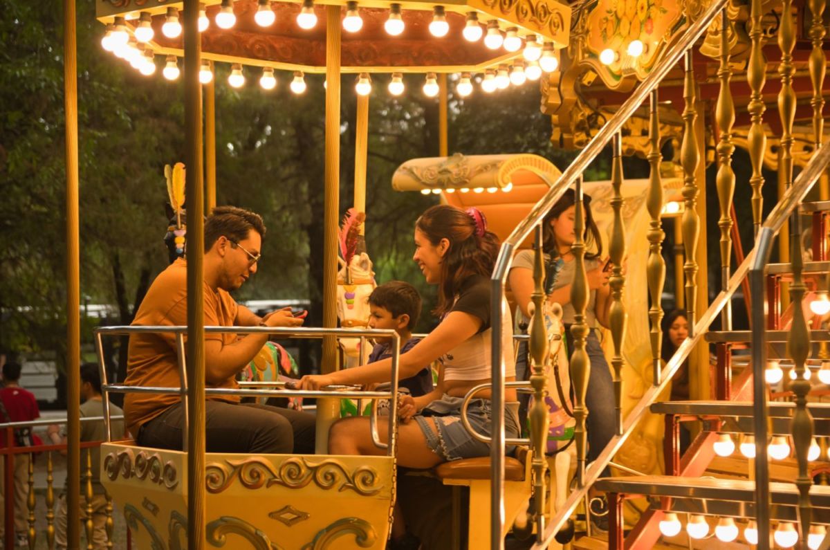 Familia feliz en Chapultepec