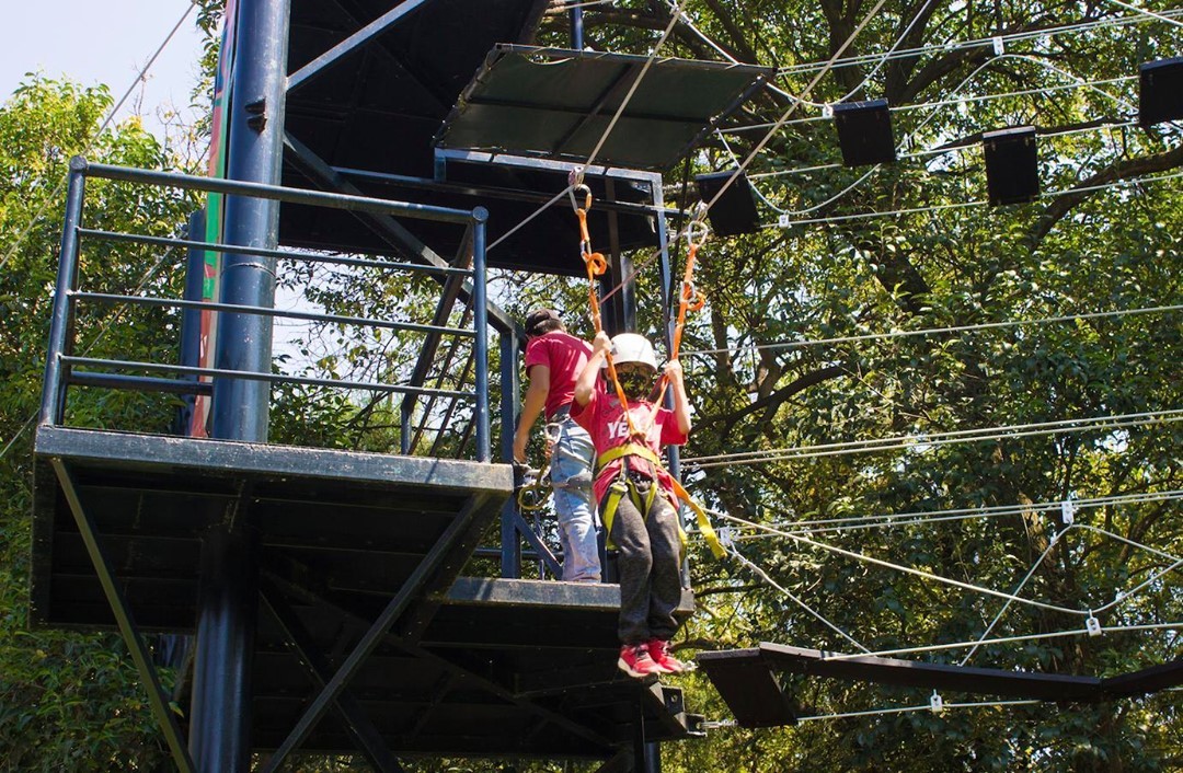 Tirolesa en Chapultepec