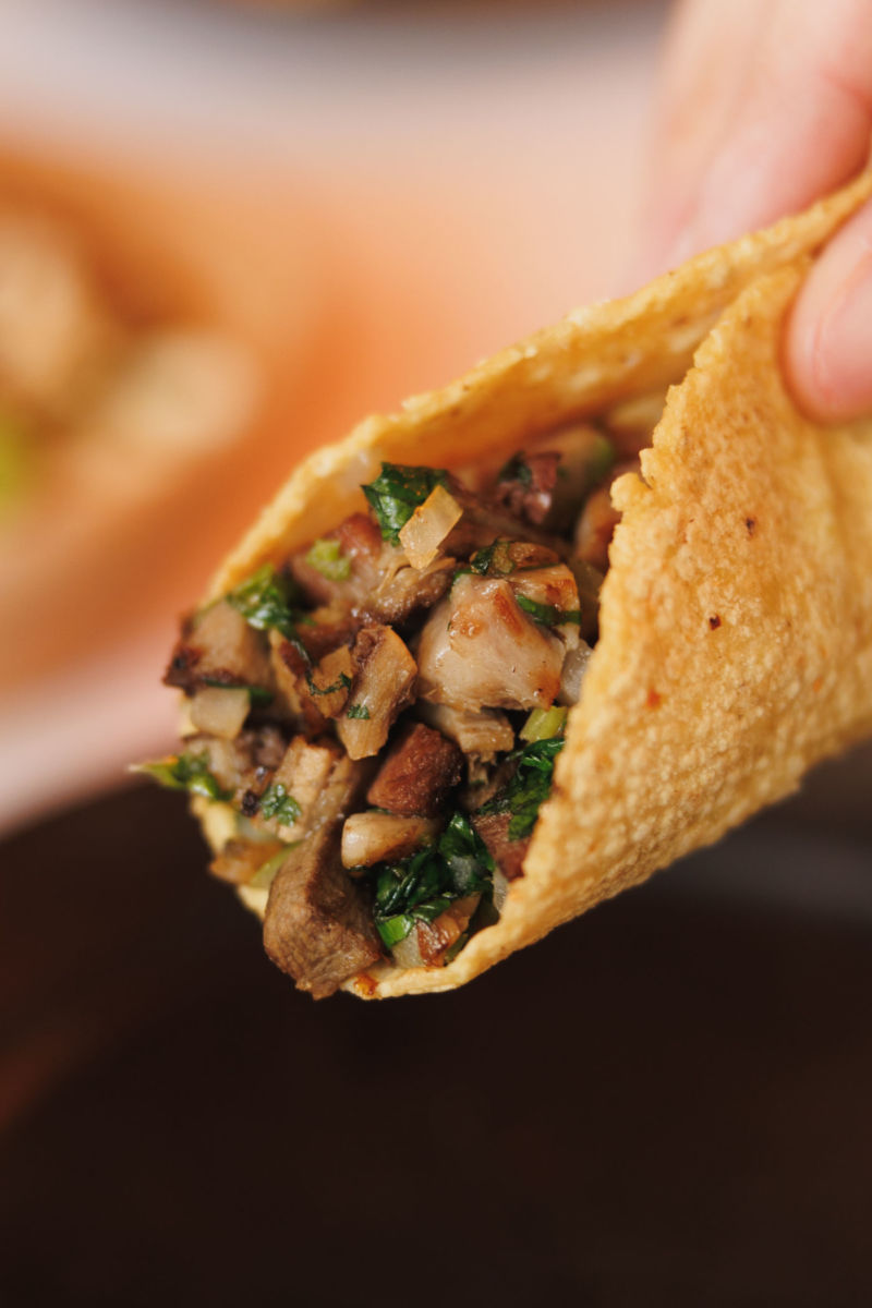 Tacos deliciosos en Polanco. 